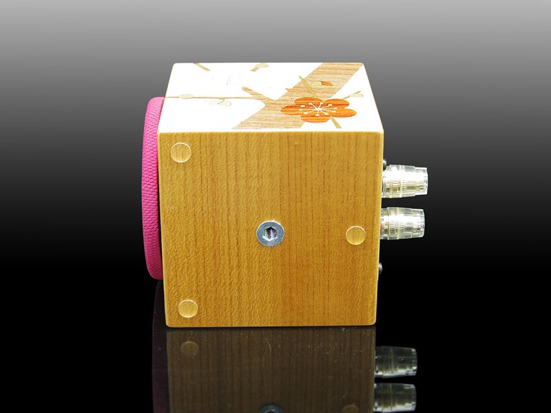 画像7: 木象嵌、本欅　寄木細工キューブスピーカーHC-TY090　≪ペア≫