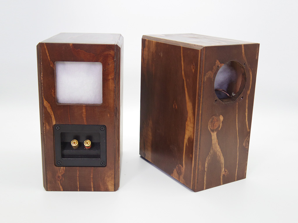 画像2: Fostex　FF85専用　試作品　簡易バックロードホーンフルレンジスピーカーKIT　HC-TK090《ペア分》